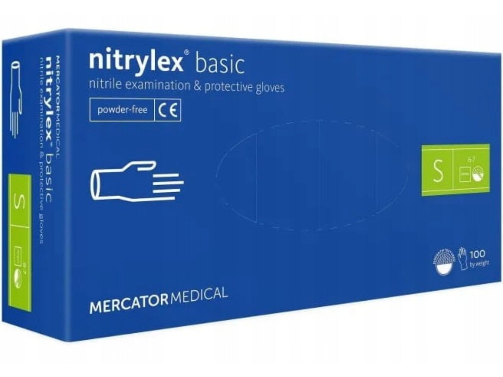 Rękawice Nitrylex Dark Blue S Mercator Basic